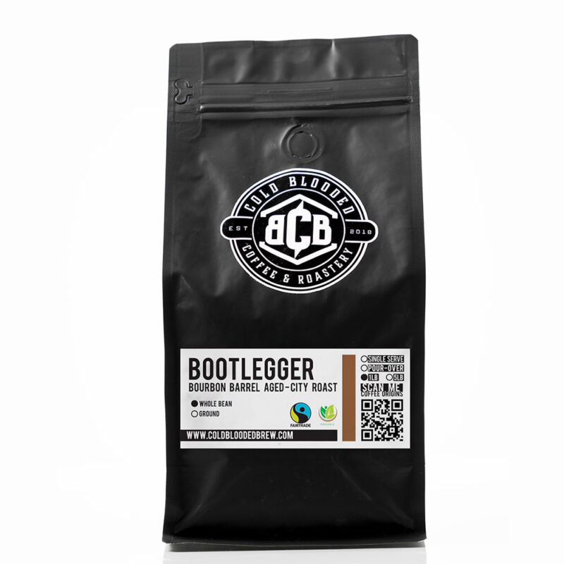 Bootlegger Authentic Bourbon Barrel Aged Coffee-Whole Bean